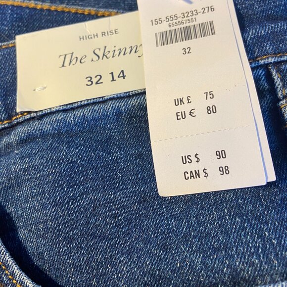 **Abercrombie & Fitch** High Rise Skinny Jean 32 - Picture 6 of 6